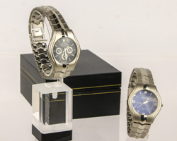 Two men's watches marked 'Rolex Perpetual' and 'Swiss made', as found, untested, case included