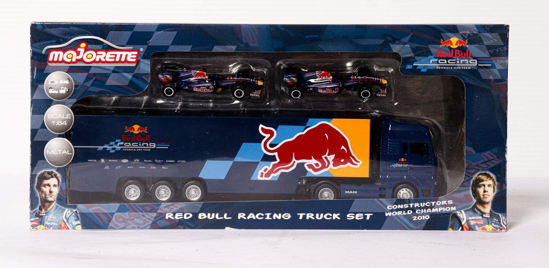 ミニカー Majorette Red Bull Racing Truck Set General Goods (Section 6)
