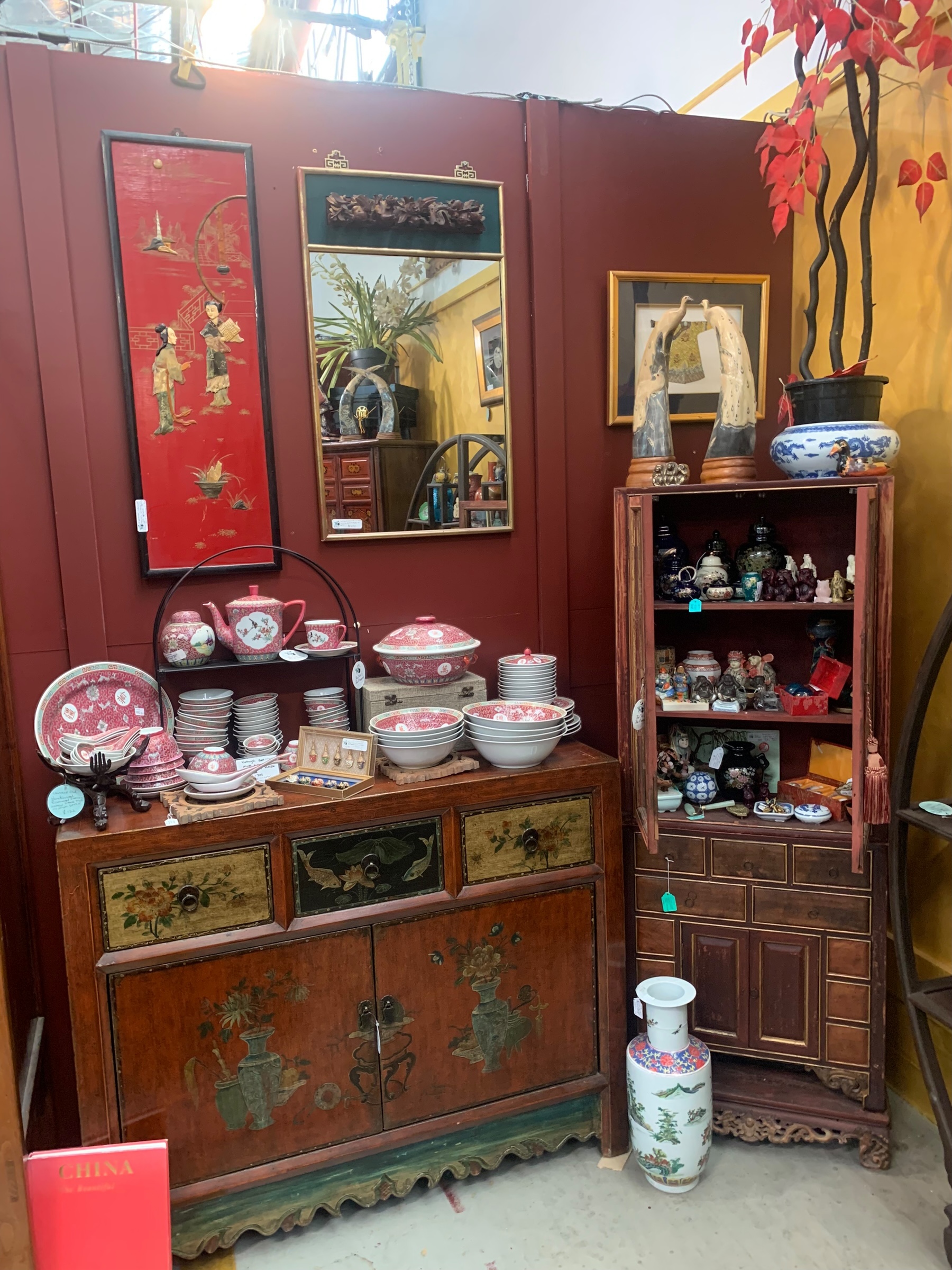 Antique Chinese Elm Cabinet