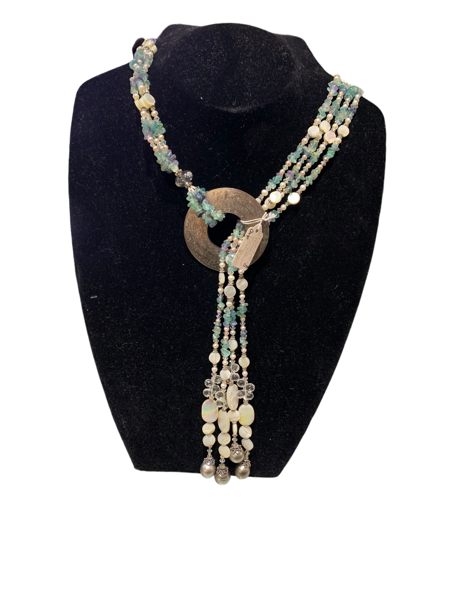 Tahitian Pearl, Mother of Pearl Estate Necklace