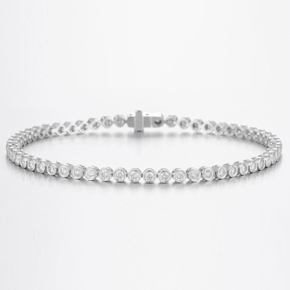 14CT White Gold Diamond Tennis Bracelet